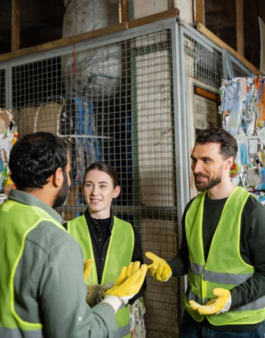 Facilities management team member at work in London