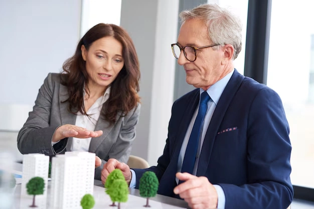 Business couple architectural model 19318