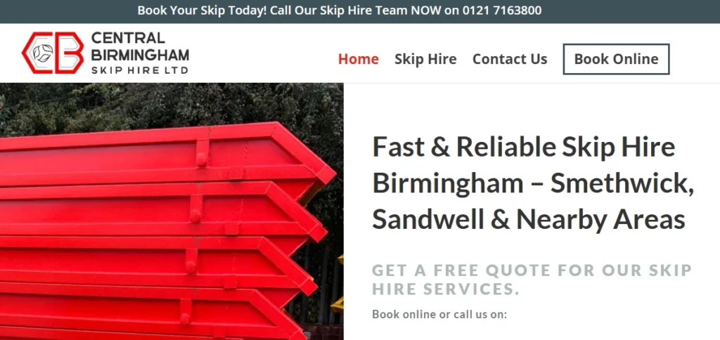 5. Central Birmingham Skip Hire